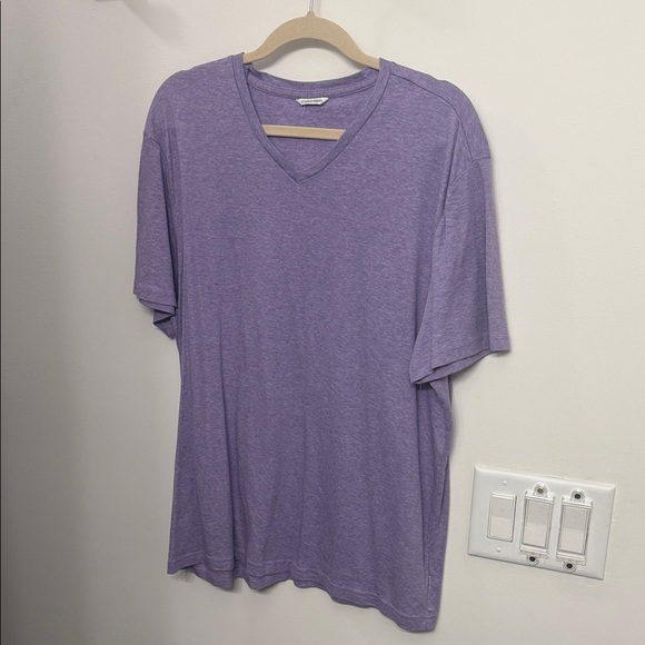 Calvin Klein Lavender V-Neck T-Shirt - Picture 1 of 1